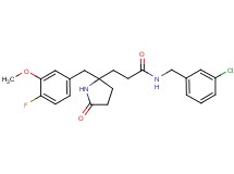 N-(3-chlorobenzyl)-3-[2-(4-fluoro-3-methoxybenzyl)-5-oxo-2-pyrrolidinyl]propanamide
