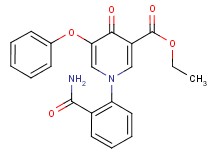 ethyl 1-[2-(aminocarbonyl)phenyl]-4-oxo-5-phenoxy-1,4-dihydropyridine-3-carboxylate