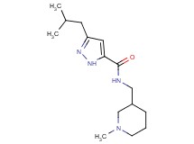 3-isobutyl-N-[(1-methylpiperidin-3-yl)methyl]-1H-pyrazole-5-carboxamide