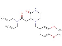 N,N-diallyl-2-[1-(3,4-dimethoxybenzyl)-3-oxo-2-piperazinyl]acetamide