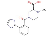 4-[2-(1H-imidazol-2-yl)benzoyl]-1-methylpiperazine-2-carboxylic acid