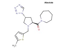 1-[(4R)-1-[(5-methyl-2-thienyl)methyl]-4-(1H-tetrazol-1-yl)-L-prolyl]azepane