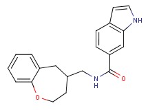 N-(2,3,4,5-tetrahydro-1-benzoxepin-4-ylmethyl)-1H-indole-6-carboxamide