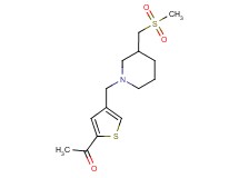 1-[4-({3-[(methylsulfonyl)methyl]piperidin-1-yl}methyl)-2-thienyl]ethanone