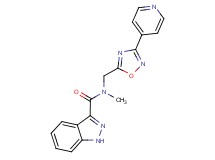 N-methyl-N-{[3-(4-pyridinyl)-1,2,4-oxadiazol-5-yl]methyl}-1H-indazole-3-carboxamide