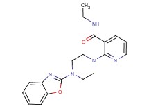 2-[4-(1,3-benzoxazol-2-yl)-1-piperazinyl]-N-ethylnicotinamide