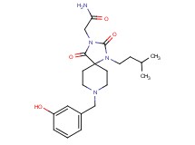 2-[8-(3-hydroxybenzyl)-1-(3-methylbutyl)-2,4-dioxo-1,3,8-triazaspiro[4.5]dec-3-yl]acetamide