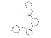4-({2-[1-(1H-tetrazol-1-ylacetyl)piperidin-3-yl]-1H-imidazol-1-yl}methyl)pyridine