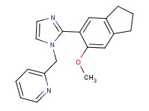 2-{[2-(6-methoxy-2,3-dihydro-1H-inden-5-yl)-1H-imidazol-1-yl]methyl}pyridine