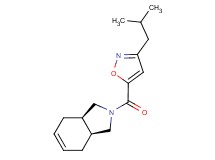 (3aR*,7aS*)-2-[(3-isobutyl-5-isoxazolyl)carbonyl]-2,3,3a,4,7,7a-hexahydro-1H-isoindole