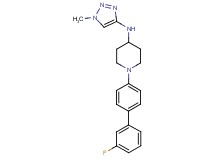 1-(3'-fluoro-4-biphenylyl)-N-(1-methyl-1H-1,2,3-triazol-4-yl)-4-piperidinamine