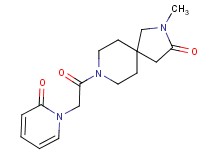 2-methyl-8-[(2-oxo-1(2H)-pyridinyl)acetyl]-2,8-diazaspiro[4.5]decan-3-one