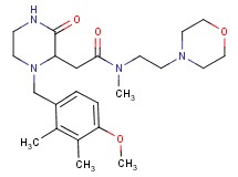 2-[1-(4-methoxy-2,3-dimethylbenzyl)-3-oxo-2-piperazinyl]-N-methyl-N-[2-(4-morpholinyl)ethyl]acetamide
