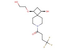 (1R*,3S*)-3-(2-hydroxyethoxy)-7-(4,4,4-trifluorobutanoyl)-7-azaspiro[3.5]nonan-1-ol