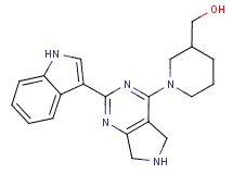 {1-[2-(1H-indol-3-yl)-6,7-dihydro-5H-pyrrolo[3,4-d]pyrimidin-4-yl]piperidin-3-yl}methanol