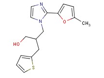 3-[2-(5-methyl-2-furyl)-1H-imidazol-1-yl]-2-(2-thienylmethyl)propan-1-ol