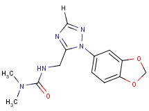 N'-{[1-(1,3-benzodioxol-5-yl)-1H-1,2,4-triazol-5-yl]methyl}-N,N-dimethylurea