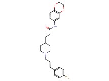N-(2,3-dihydro-1,4-benzodioxin-6-yl)-3-{1-[(2E)-3-(4-fluorophenyl)-2-propen-1-yl]-4-piperidinyl}propanamide