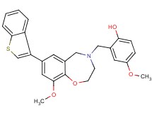 2-{[7-(1-benzothien-3-yl)-9-methoxy-2,3-dihydro-1,4-benzoxazepin-4(5H)-yl]methyl}-4-methoxyphenol