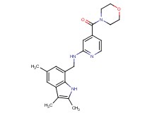 4-(morpholin-4-ylcarbonyl)-N-[(2,3,5-trimethyl-1H-indol-7-yl)methyl]pyridin-2-amine