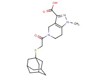 5-[(1-adamantylthio)acetyl]-1-methyl-4,5,6,7-tetrahydro-1H-pyrazolo[4,3-c]pyridine-3-carboxylic acid