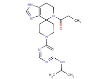 N-isopropyl-6-(5-propionyl-1,5,6,7-tetrahydro-1'H-spiro[imidazo[4,5-c]pyridine-4,4'-piperidin]-1'-yl)pyrimidin-4-amine