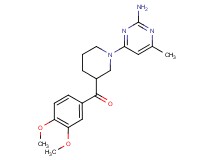 [1-(2-amino-6-methylpyrimidin-4-yl)piperidin-3-yl](3,4-dimethoxyphenyl)methanone