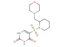 5-{[2-(4-morpholinylmethyl)-1-piperidinyl]sulfonyl}-2,4(1H,3H)-pyrimidinedione