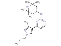 4-(3-methyl-1-propyl-1H-pyrazol-4-yl)-N-(2,2,6,6-tetramethylpiperidin-4-yl)pyrimidin-2-amine