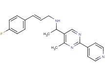 (2E)-3-(4-fluorophenyl)-N-{1-[4-methyl-2-(4-pyridinyl)-5-pyrimidinyl]ethyl}-2-propen-1-amine