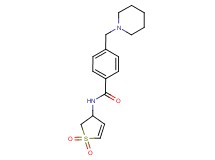 N-(1,1-dioxido-2,3-dihydro-3-thienyl)-4-(1-piperidinylmethyl)benzamide