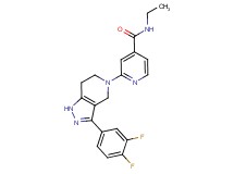 2-[3-(3,4-difluorophenyl)-1,4,6,7-tetrahydro-5H-pyrazolo[4,3-c]pyridin-5-yl]-N-ethylisonicotinamide
