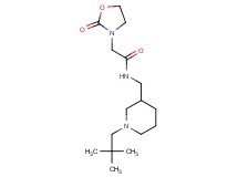 N-{[1-(2,2-dimethylpropyl)piperidin-3-yl]methyl}-2-(2-oxo-1,3-oxazolidin-3-yl)acetamide