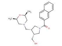 [(3R*,4R*)-4-{[(2R*,6S*)-2,6-dimethylmorpholin-4-yl]methyl}-1-(2-naphthoyl)pyrrolidin-3-yl]methanol