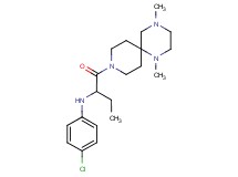 (4-chlorophenyl){1-[(1,4-dimethyl-1,4,9-triazaspiro[5.5]undec-9-yl)carbonyl]propyl}amine