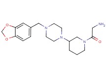 (2-{3-[4-(1,3-benzodioxol-5-ylmethyl)-1-piperazinyl]-1-piperidinyl}-2-oxoethyl)amine dihydrochloride