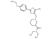 1-{[2-(4-ethoxyphenyl)-5-methyl-1,3-oxazol-4-yl]methyl}-N,N-diethyl-3-piperidinecarboxamide