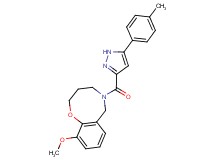 10-methoxy-5-{[5-(4-methylphenyl)-1H-pyrazol-3-yl]carbonyl}-3,4,5,6-tetrahydro-2H-1,5-benzoxazocine