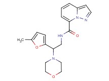 N-[2-(5-methyl-2-furyl)-2-morpholin-4-ylethyl]pyrazolo[1,5-a]pyridine-7-carboxamide