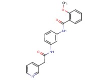 2-methoxy-N-{3-[(pyridin-3-ylacetyl)amino]phenyl}benzamide