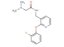 N~1~-{[2-(2-fluorophenoxy)-3-pyridinyl]methyl}-N~2~,N~2~-dimethylglycinamide