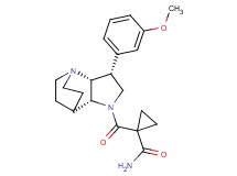 1-{[(3R*,3aR*,7aR*)-3-(3-methoxyphenyl)hexahydro-4,7-ethanopyrrolo[3,2-b]pyridin-1(2H)-yl]carbonyl}cyclopropanecarboxamide