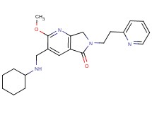 3-[(cyclohexylamino)methyl]-2-methoxy-6-(2-pyridin-2-ylethyl)-6,7-dihydro-5H-pyrrolo[3,4-b]pyridin-5-one