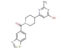 6-[1-(1,3-benzothiazol-5-ylcarbonyl)-4-piperidinyl]-2-methyl-4-pyrimidinol