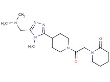 1-[2-(4-{5-[(dimethylamino)methyl]-4-methyl-4H-1,2,4-triazol-3-yl}piperidin-1-yl)-2-oxoethyl]piperidin-2-one