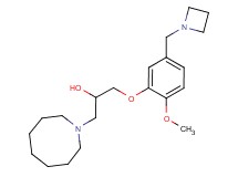 1-[5-(azetidin-1-ylmethyl)-2-methoxyphenoxy]-3-azocan-1-ylpropan-2-ol