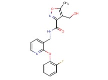 N-{[2-(2-fluorophenoxy)pyridin-3-yl]methyl}-4-(hydroxymethyl)-5-methylisoxazole-3-carboxamide