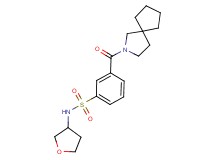 3-(2-azaspiro[4.4]non-2-ylcarbonyl)-N-(tetrahydrofuran-3-yl)benzenesulfonamide