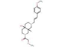 (4aR*,8aR*)-2-(methoxyacetyl)-7-[(2E)-3-(4-methoxyphenyl)prop-2-en-1-yl]octahydro-2,7-naphthyridin-4a(2H)-ol