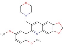 6-(2,5-dimethoxyphenyl)-7-(4-morpholinylmethyl)[1,3]dioxolo[4,5-g]quinoline